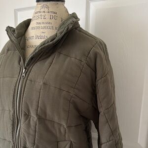 Olive Quilted Women's Jacket